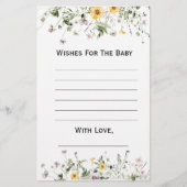 Wilde tuinbloemen voor het Baby shower (Voorkant)