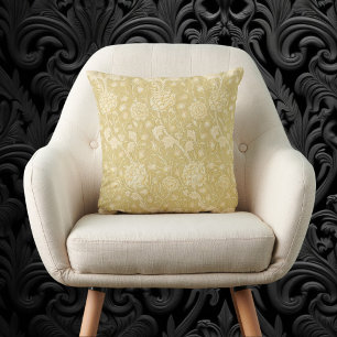 Wilde tulpen van William Morris, Vintage bloemenku Kussen