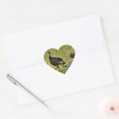 Wilde Turkije, Camouflage-kleuren Hart Sticker (Envelop)