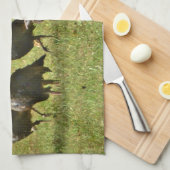 Wilde Turkije, Camouflage-kleuren Theedoek (Quarter Fold)