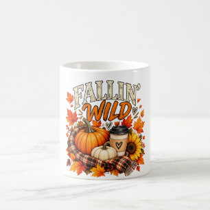 Wilde vallende pompoen herfst Herfst Grafisch Aa Koffiemok