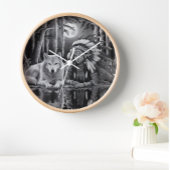 Wilde verbinding: Wolf en Meisje Grote Klok