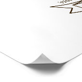 Wilde vingerafdrukstructuur wekken poster (Hoek)