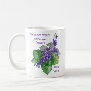Wilde Violet Flower Sommigen zien Wezenofferte Koffiemok