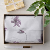 Wilde Violets Waterverf Handgeschilderd monogramme Tissuepapier (Geschenk)