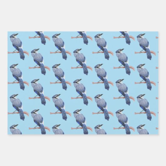 Wilde vogels inpakpapier vel (Voorkant)