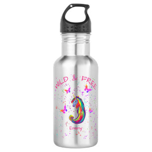Wilde & Vrije Eenhoorn Glitters met Vlinders Waterfles
