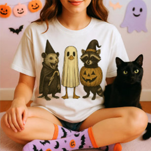 Wilde Wasbeer Opossum Eend Halloween Trio – Grappi T-shirt