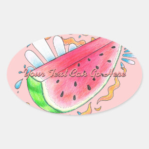 Wilde watermeloen Stickers