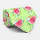 Wilde watermeloen Stropdas (Opgerold)