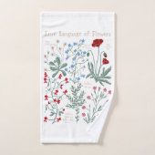 Wilde waterverf boho bloempatroon bad handdoek (Handdoek)