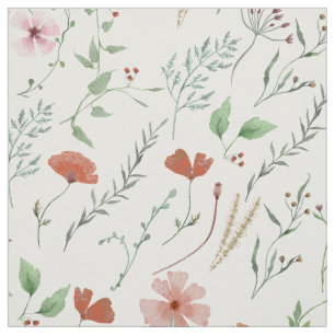 Wilde waterverf boho kleurige zomer stof