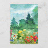 Wilde weide | Summer Forest Trouwgegevens Kaarten (Achterkant)