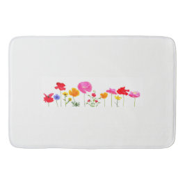 wilde weidebloemen badmat