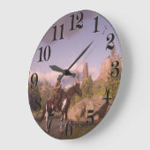 Wilde West Sunset for Acrylwall Clock Grote Klok (Hoek)