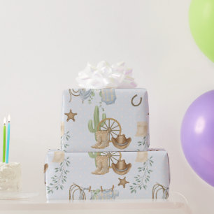 Wilde Westen Baby Cowboy Cadeaupapier