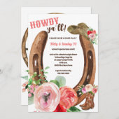 Wilde Westen | Howdy | Cowgirl Feest Kaart (Voorkant / Achterkant)