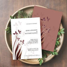 Wilde & wijnbevlekte waterverf bloemen
