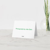 Wilde Witte Papaver Kaart (Achterkant)