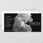 Wilde Witte Rozen 2 Condoleance Bedankt (Voorkant / Achterkant)