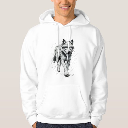 Wilde wolf Hoodies (Voorkant)