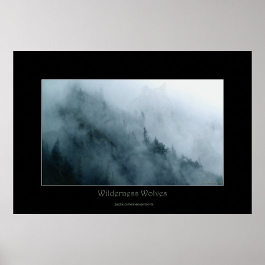 Wilde Wolven Wildlife Art Poster (Voorkant)