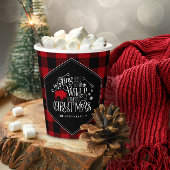 Wilde Wonderful Kerstrode Buffalo Pset ID604 Papieren Bekers