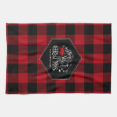 Wilde Wonderful Kerstrode Buffalo Pset ID604 Theedoek (Horizontaal)