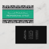 Wilde Zebra Professional Visitekaartjes (Voorkant / Achterkant)