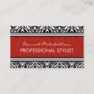 Wilde Zebra Professional Visitekaartjes