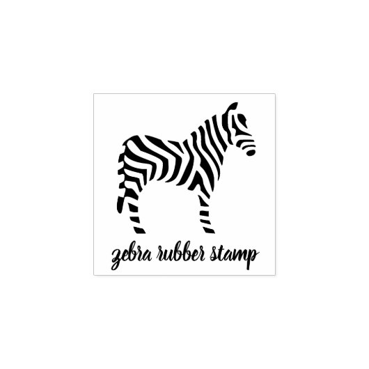 Wilde Zebra Rubberstempel (Afrduk)