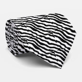 Wilde zebraprint stropdas (Opgerold)