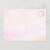 Wilde zomerbloemen, behalve de datum aankondigingskaart (Achterkant)