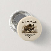 Wilde Zwijn Ronde Button 3,2 Cm (Voorkant /achterkant)