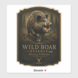 Wilde Zwijn Sticker