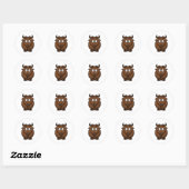 Wildebeast Cartoon Ronde Sticker (Vel)