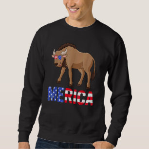 Wildebeest 4 juli Merica Draag zonnebril Amer Trui