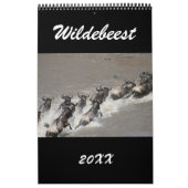 wildebeest afrika kalender (Hoes)