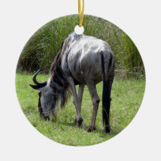 Wildebeest Backside Keramisch Ornament
