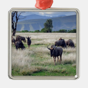 Wildebeest Metalen Ornament