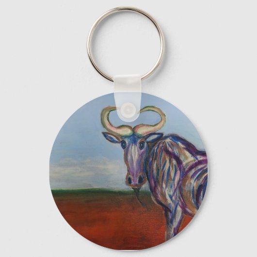 Wildebeest Sleutelhanger (Voorkant)