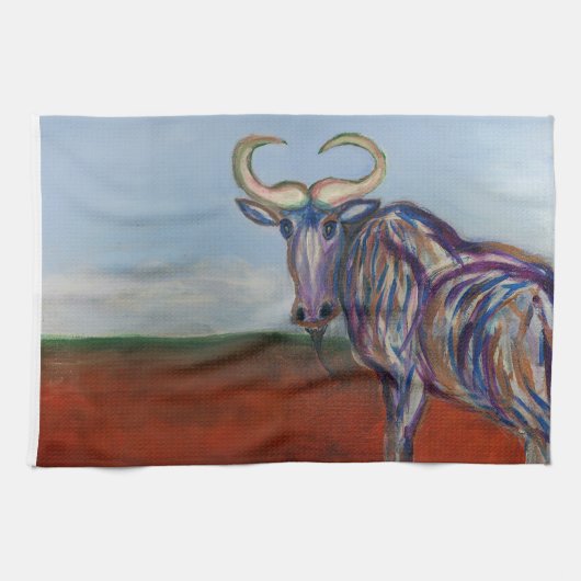 Wildebeest Theedoek (Horizontaal)