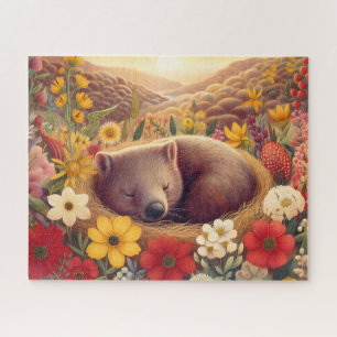 Wildebloem Slapende Wombat Legpuzzel