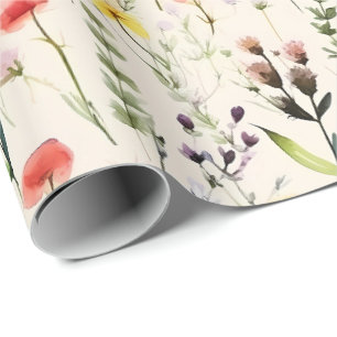 Wildebloemenweide Cottagecore Bloemstijl Cadeaupapier