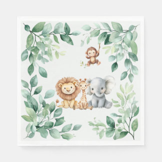 Wildebras Servetten | Jungle Thema | Eerste Verjaa