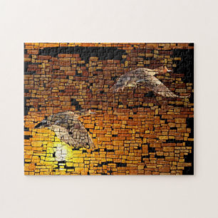 Wilderheid Zonnegeenden op stenen achtergrond Legpuzzel