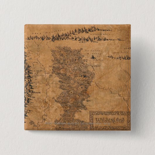 Wilderland Vierkante Button 5,1 Cm (Voorkant)