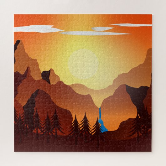 "Wilderness Area Sunset" scènepuzzel Legpuzzel (Horizontaal)