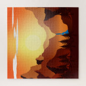 "Wilderness Area Sunset" scènepuzzel Legpuzzel (Verticaal)