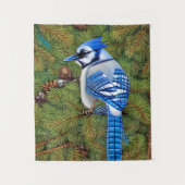 Wilderness Blue Jay Wandkleed (Voorkant)
